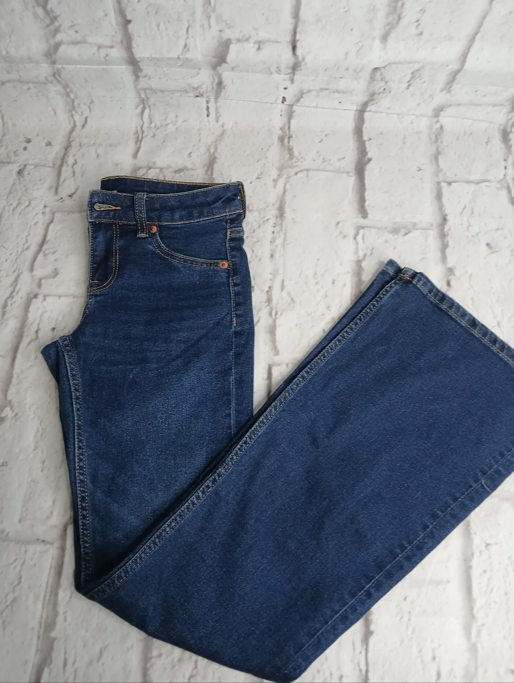 Divided Women's Dark Blue Flare Jeans - Picture 3 of 5